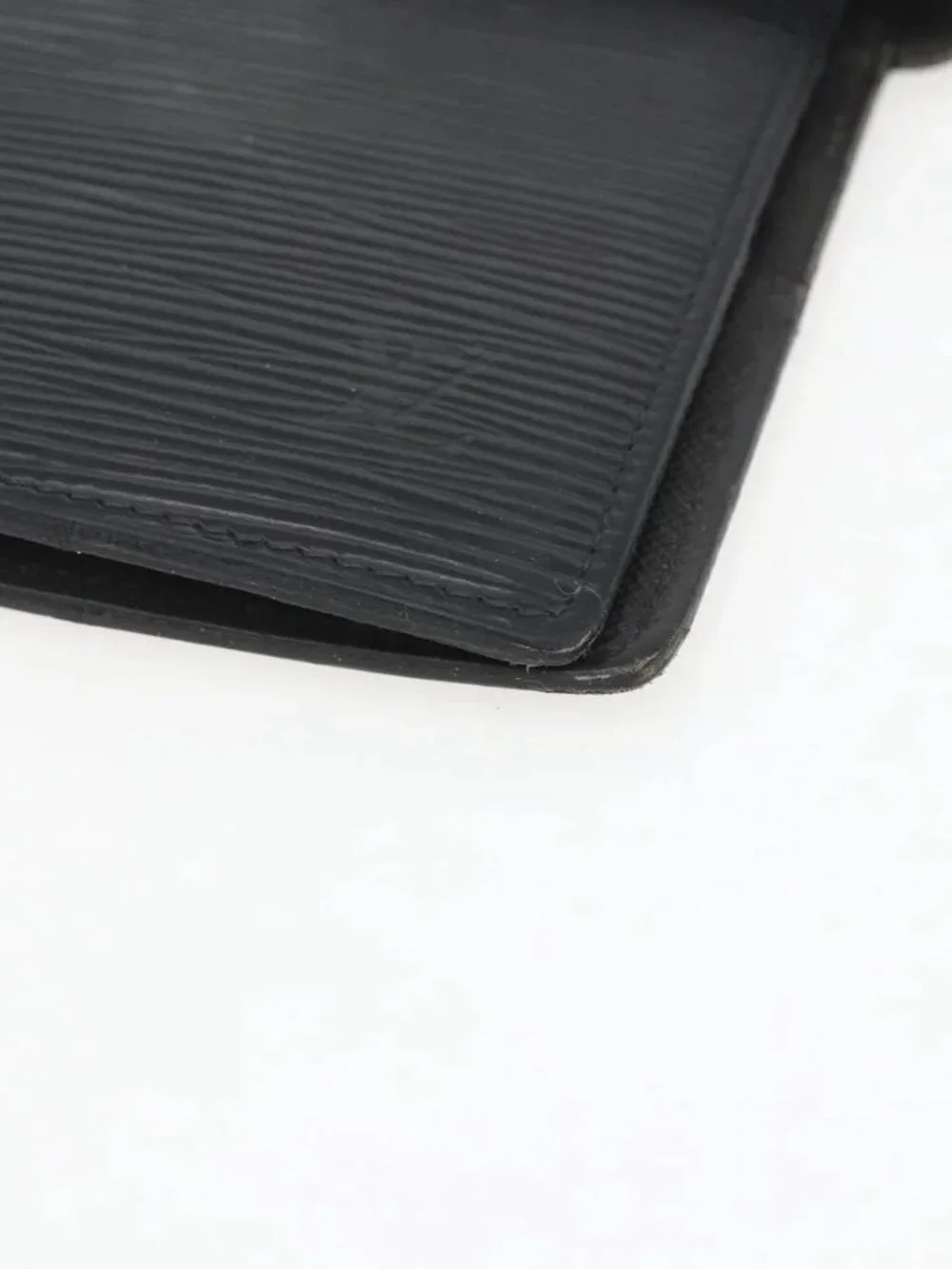 LOUIS VUITTON Epi Agenda GM Day Planner Cover Black Gold R20212 LV Auth yk20152